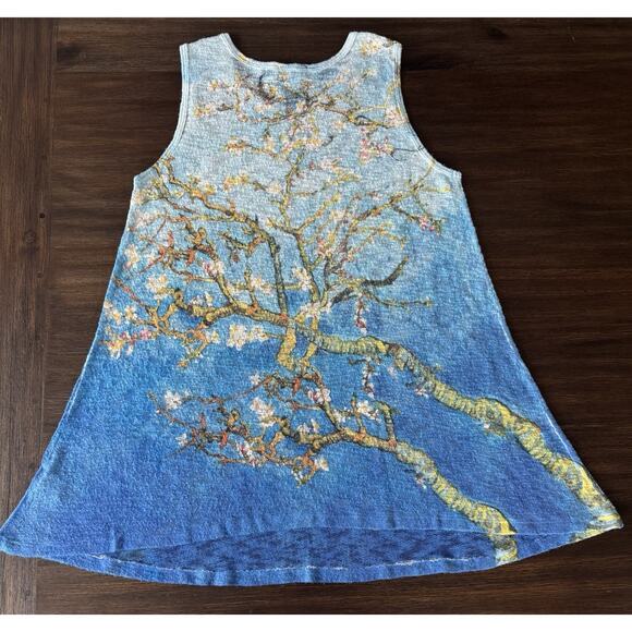 Jess & Jane Tunic Top Watercolor Soft Touch Relaxed Tank L - Picture 2 of 6